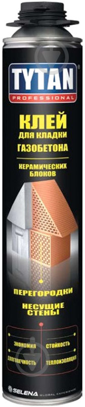 Tytan Professional Клей для кладання газобетону та керамічних блоків 750 мл/Tytan Professinal EURO Клей для до