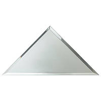 Дзеркальна плитка, срібло, трикутник 300х300 фацет 15 мм