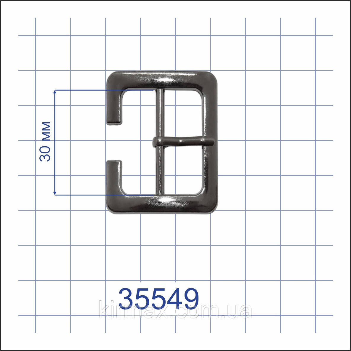Пряжка 35549 нікель 30мм