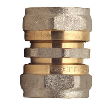 МУФТА(ЦАНГА) ЗАТИСКНА ДЛЯ МЕТАЛОПЛАСТИКОВОЇ ТРУБИ 16x16