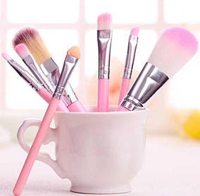 Набір таклоновых кистей для макіяжу в футлярі