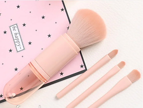 Портативний набір кистей для макіяжу 4 в 1
