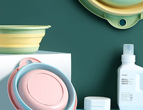 Складаний таз миска пластиковий 32,5*27,5*9 см