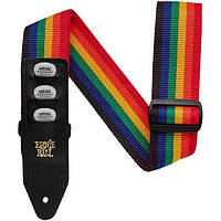 Ремень гитарный Ernie Ball 4188 Polypro Pickholder Guitar Strap Rainbow