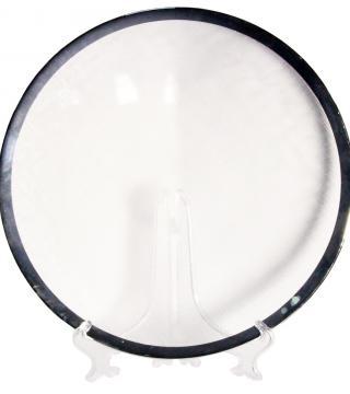 Скляна тарілка Сапфір 33см ( великі тарілки )