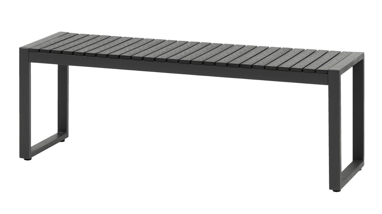 Лавка садова чорна 120 см, Артвуд (штучне дерево) buuba, фото 1