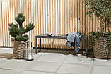 Лавка садова чорна 120 см, Артвуд (штучне дерево) buuba, фото 5