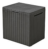 Короб пластиковий морозостійкий квадратний для зберігання садових подушок buba, фото 4
