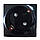 Розетка модульна 45х45 чорна для встановлення в люк, кабель-канал, фото 2