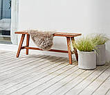 Садова лава 110 см із дерева (Промащений хардвуд ), buuba, фото 2