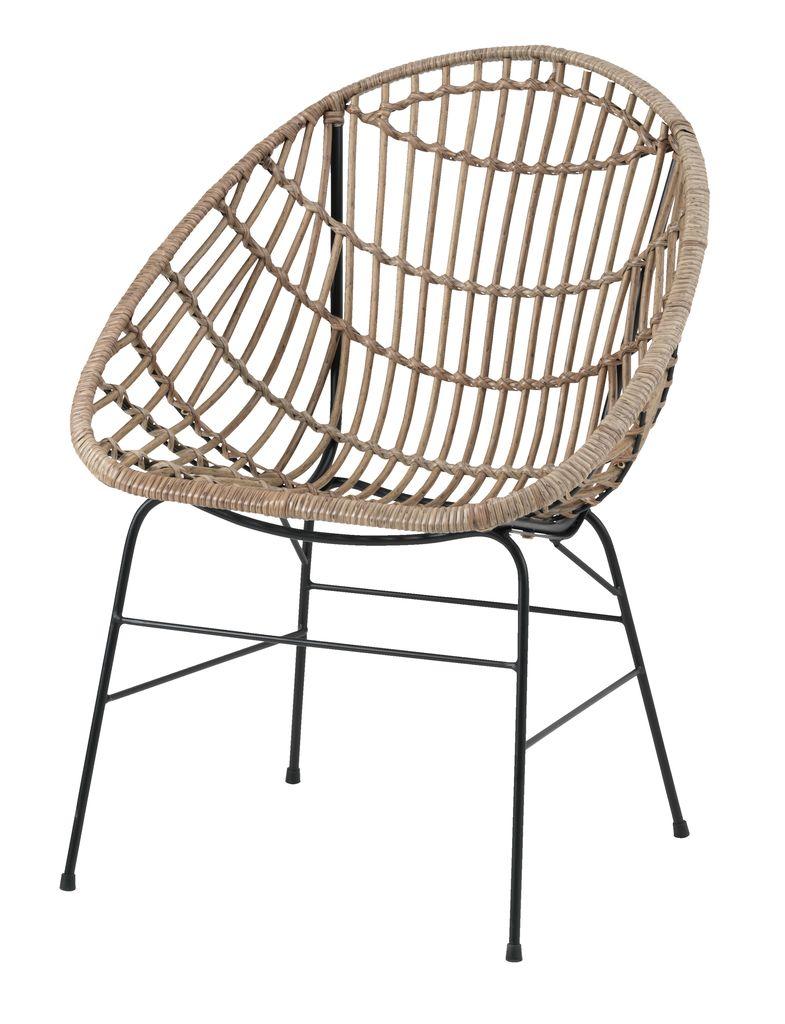 Лаунж стілець натура лаунж (штучний ротанг, Сталь та петан) , buuba, фото 1
