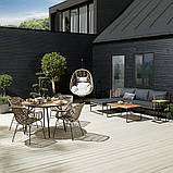 Лаунж столик садовий 90см хардвуд, buuba, фото 6