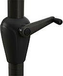 Великий садовий парасольку від сонця з кутом нахилу і ручкою для складання синій (300см),buuba, фото 2