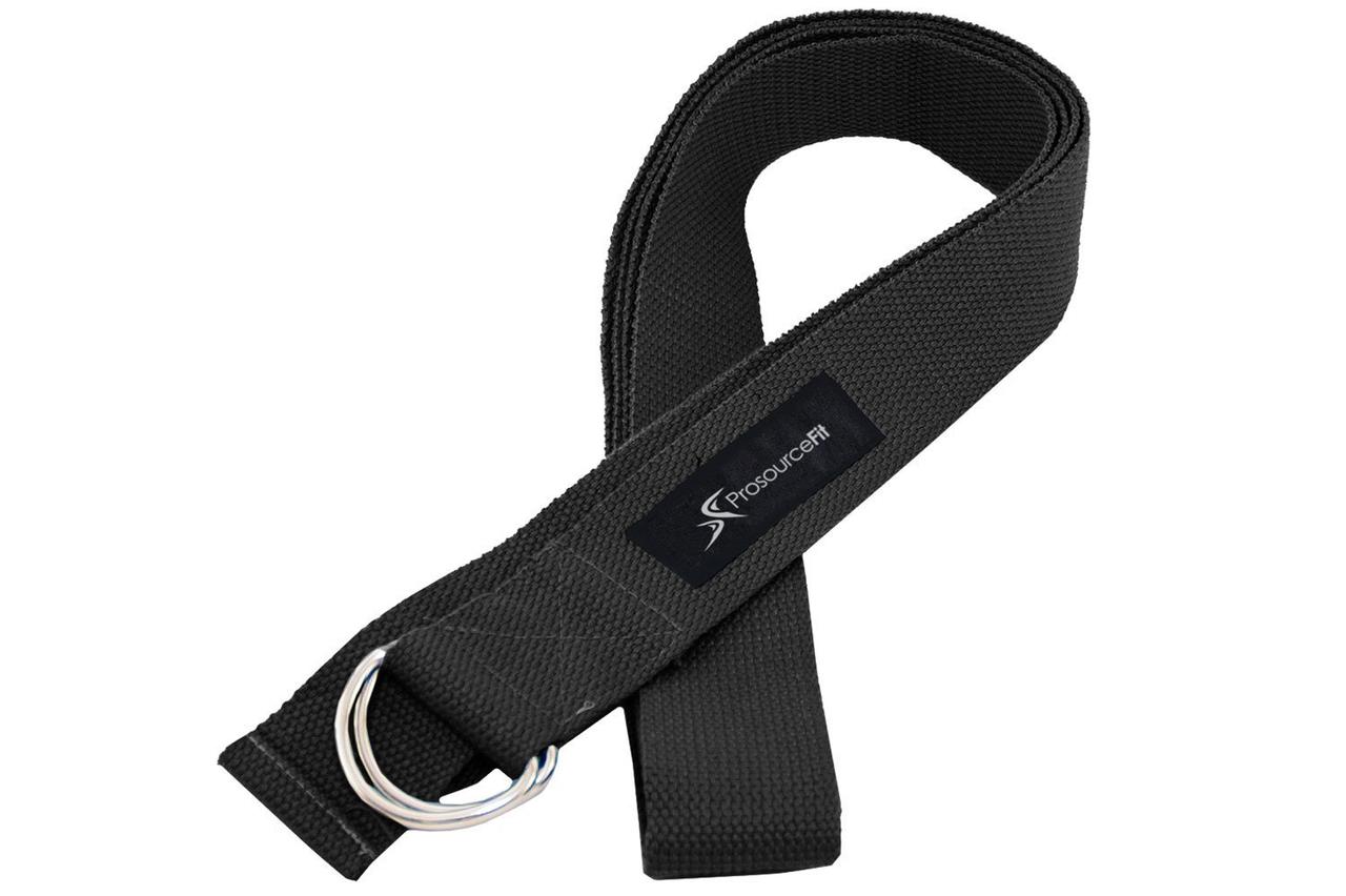 Ремень для йоги ProSource Metal D-Ring Yoga Strap (PS-2014-black), черный - фото 2 - id-p1377985877