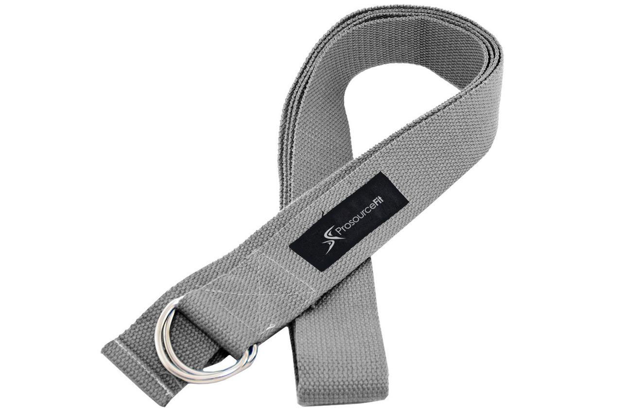Ремень для йоги ProSource Metal D-Ring Yoga Strap (PS-2017-grey), серый - фото 2 - id-p1377987810