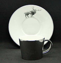 Чашка з блюдцем 250 мл Дзеркальний олень О8030-87, фото 2