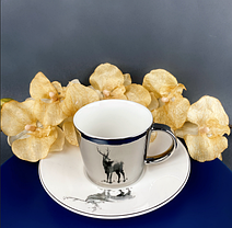 Чашка з блюдцем 250 мл Дзеркальний олень О8030-87, фото 3