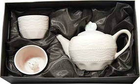 Чайний набір на 2 персони Кролик Заварювальний чайник 2 гуртки Рожевий 16131-3