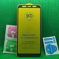 Защитное стекло для Samsung Galaxy A8 Plus 2018 A730 Full Glue 9D 9H на весь экран телефона клей по всей