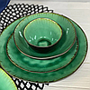 Тарілка Зелена лагуна розмір 21 см JM1004, фото 8
