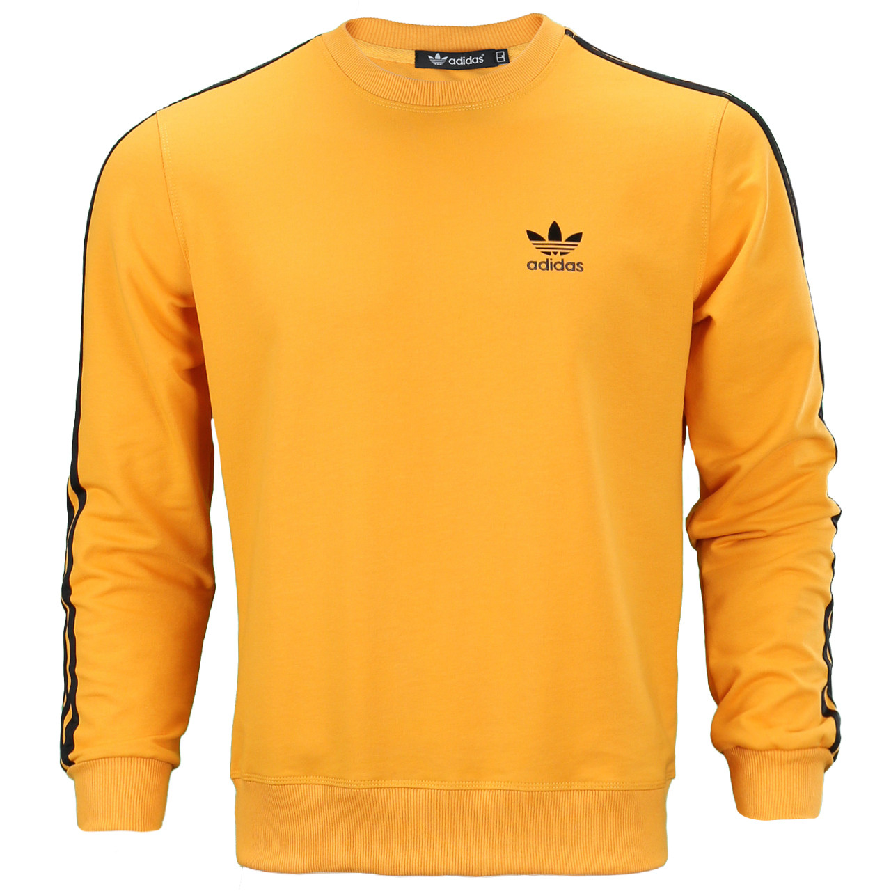 Світшот чоловічий жовтий ADIDAS з чорн лампасом YEL L (Р) 21-101-002 XL
