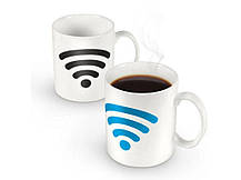 Чашка хамелеон Wi Fi 380 мл чорна ( Оригінальний подарунок ), фото 5