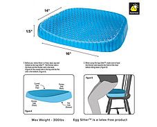 Ортопедична гелева подушка з чохлом, фото 3