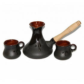 Набор для кофе "Восточный" (турка керамическая 400 мл и 2 чашки)