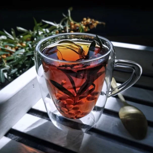 Кружка подвійне скло 625 мл Чашка Ассоль 16936-43