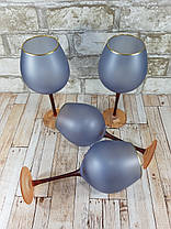 Бокал для вина 1шт, 450мл "Леді Грей" Темно-синій, фото 4