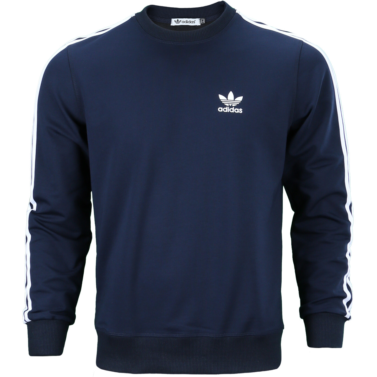 Світшот чоловічий т синій ADIDAS з біл лампасом DBLU L (Р) 21-101-002
