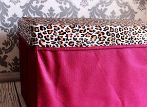 Пуф складаний, банкетка. Леопардовий