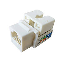 Розетка інформаційна RJ-45 комп'ютерна UTP CAT5 модульна установка у люк, кабель-канал