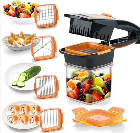 Овочерізка Nicer Dicer Quick з контейнером, 5 в 1, фото 2