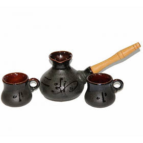 Набір для кави "Малий, стандарт" (турка керамічна 250 мл і 2 чашки)