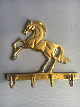 Ключница настінна "Кінь" бронза