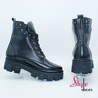 Черевики жіночі чорного кольору мартенси «Style Shoes», фото 2
