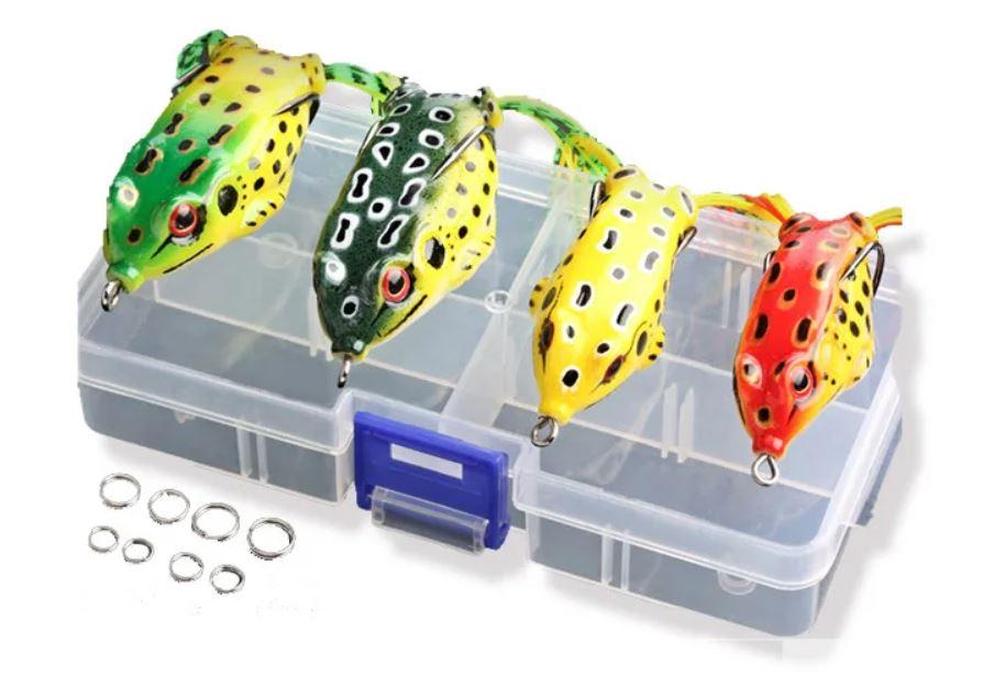 Набір воблерів силіконових Nervous Frog, 4 шт, фото 1