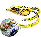 Набір воблерів силіконових Nervous Frog, 4 шт, фото 4