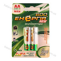 Акумуляторна батарейка Енергія R06 600 mAh