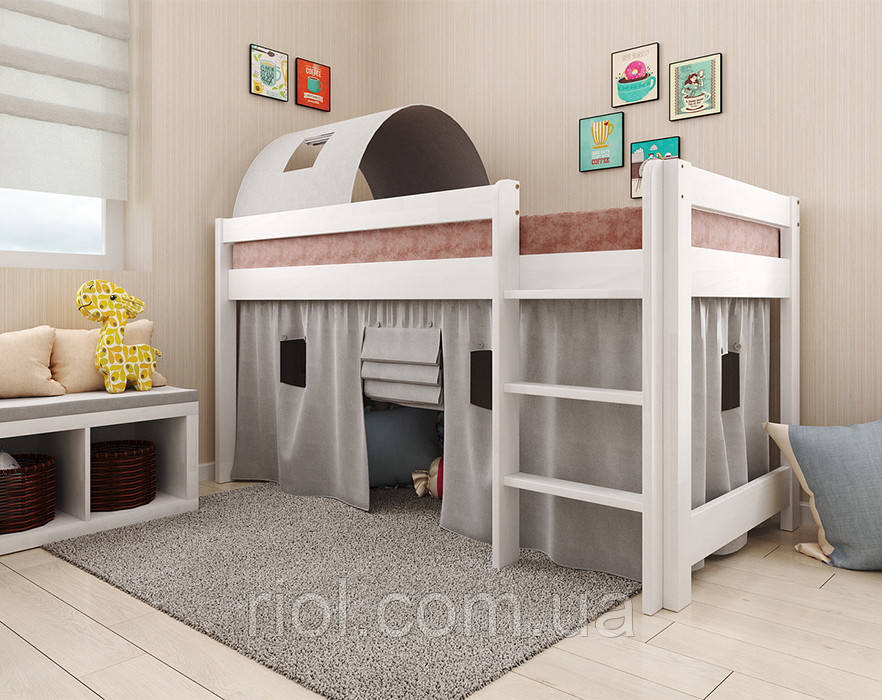 Дитяче дерев'яне ліжко - горище Адель, фото 1