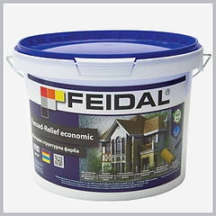 Фасадна структурна фарба Feidal Fassad-Relief economic 2,5 л — Тонована
