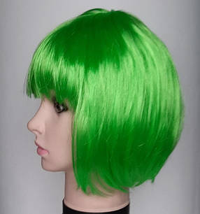 Салатовий перуку каре (карнавальний), фото 3