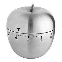 Кухонний таймер механічний TFA "Apple" d=63мм, h=71мм Silver