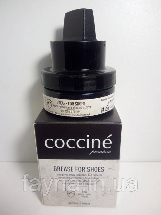 Поживний жир для взуття Coccine Grease For Shoes чорний