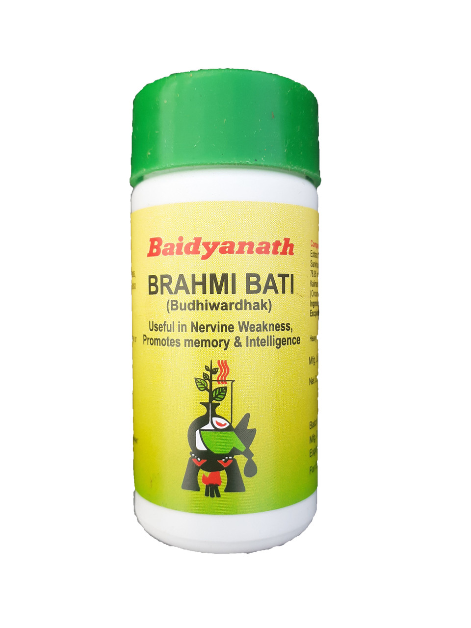 BRAHMI BATI Baidyanath, Брахми Вати Бадьянатх, 80 таб тоник для мозга - фото 1 - id-p1323156786