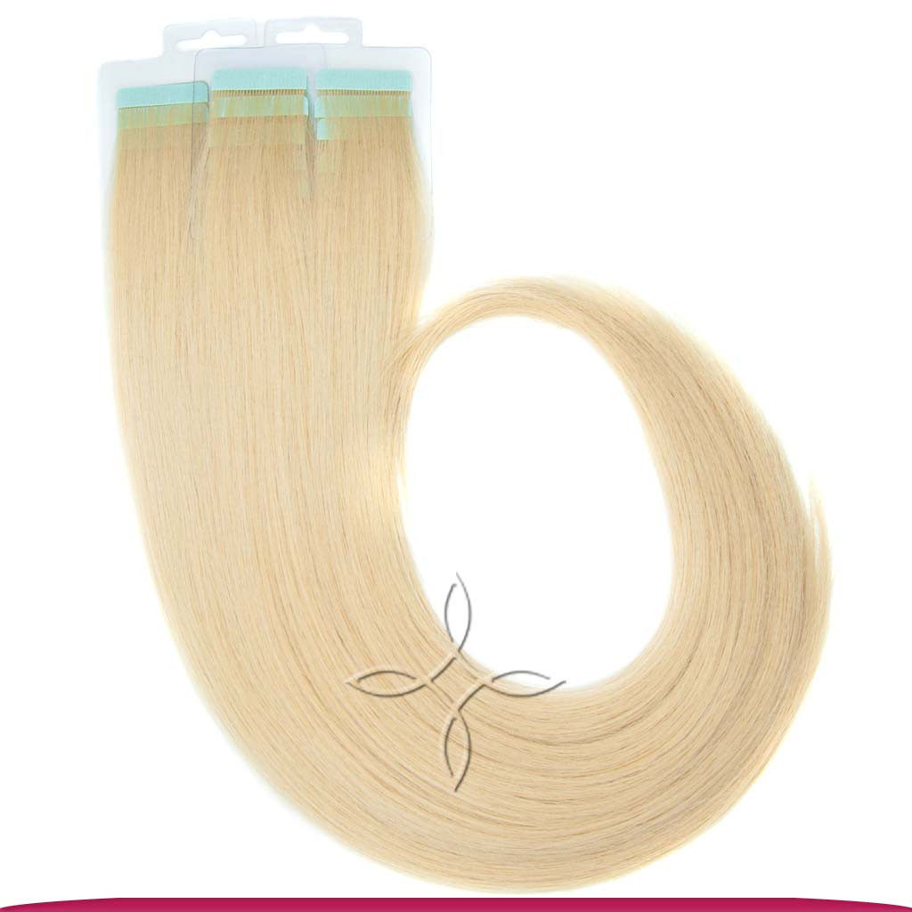 Натуральне Слов'янське Волосся на Стрічках 50 см 100 грам, Блонд №22B