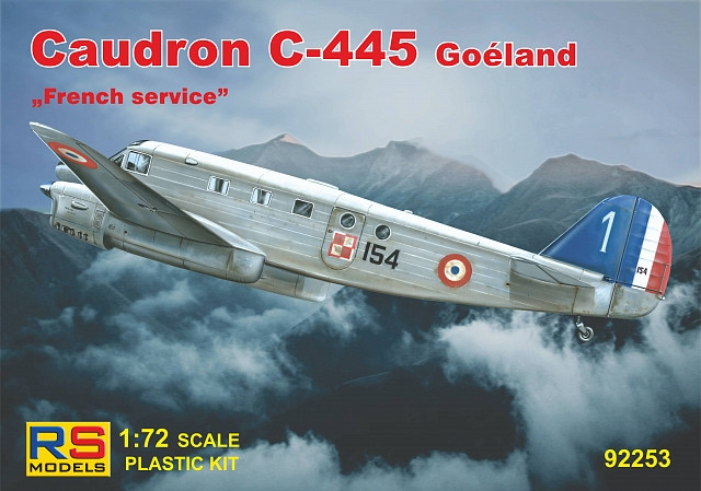 Пластикова модель 1/72 RS models 92253 Французький багатоцільовий літак Caudron C-445 France