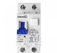 Дифференциальный автомат Lemanso 6.0KA 1п+н 20A 30mA RCBO LBO60