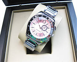 PANDORA QUARTZ 40MM ALL SILVER/PINK.